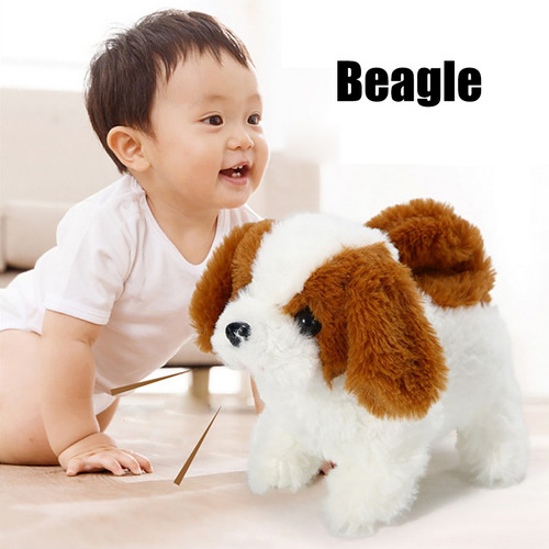 Muñeco De Peluche Eléctrico Realista, Perro Inteligente Que