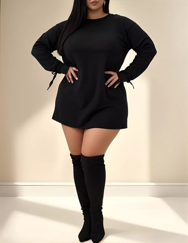 Sueter Para Mujer Con Mangas Arrugadas Y Tiras