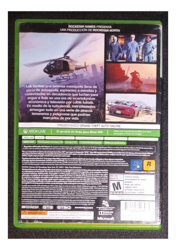 Juego Xbox 360 Grand Theft Auto Five V Con Mapa (Usado)