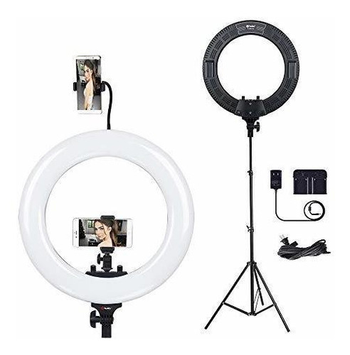 Tolifo Kit Luz Led Para Anillo 18 Soporte Telefono Bateria