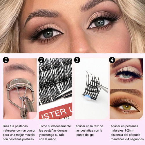 Extensiones De Pestañas 30d+40d+50d Mixto Lashes Maquillaje