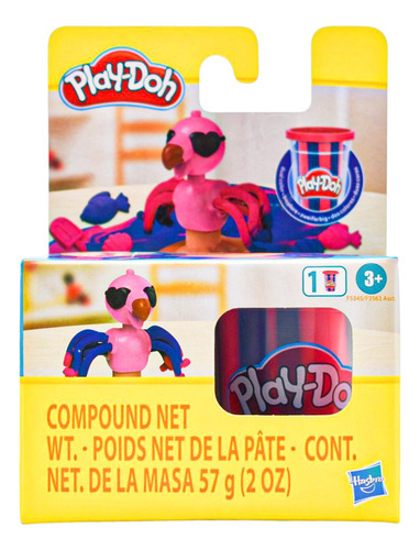 Play-doh Pack 3 Moldes De Animales 171 G Hasbro Color Multicolor