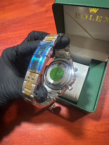 Reloj Rolex Daytona Cosmograph - Dos Tonos Plateado Y Dorado Dorado Negro (Reacondicionado)