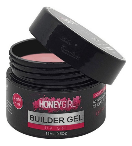Honey Girl Builder Uv Gel 15ml Light Pink