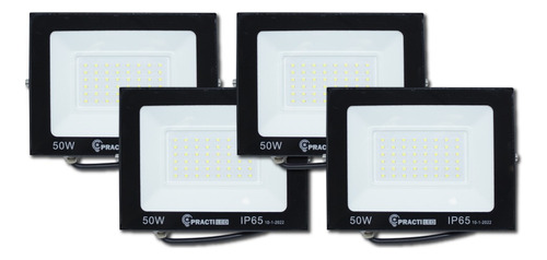 Pack X 4 Reflectores Led 50w Exterior Proyector