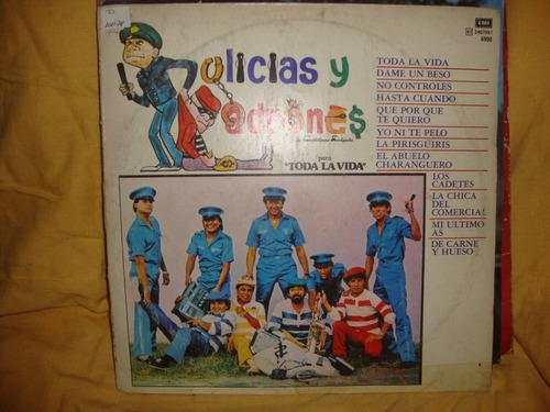 Vinilo Cuitlahuac Delgado Policias Y Ladrones Para Toda  C4