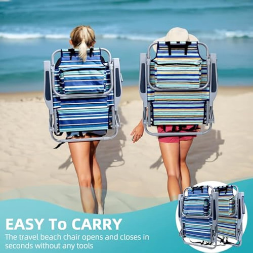 Backpack Beach Chair For Adults, Folding Beach