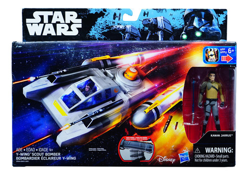 Star Wars Rebels Y Wing Scout Bomber & Kanan Jarrus