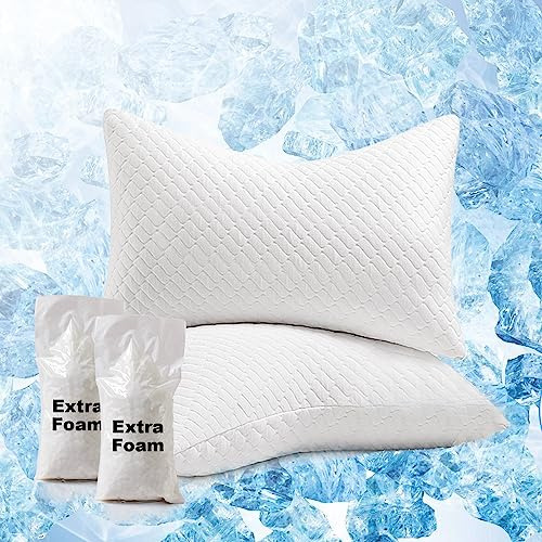Dreamhood Cooling Memory Foam Pillow Estándar Para El 2666a