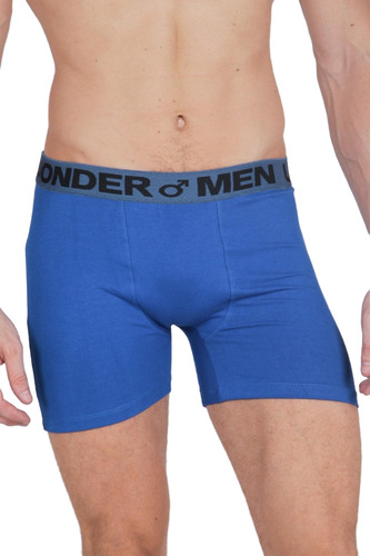 Boxer De Algodón Y Lycra, Elástico A La Vista - Por Unidad