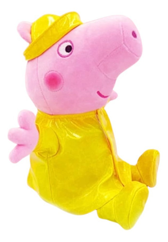 Peluche Individual Peppa Pig O George Con Traje Impermeable