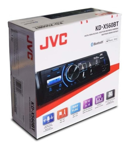 Autoestéreo Marino Receptor Medios Digitales Kd-x560bt Usb