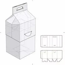 Comprar Patron Vectores De Cajas Editable Imprimibles Moldes Troquel