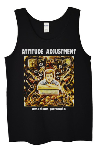 Polera Musculosa Attitude Adjustment Ameri Metal Abominatron