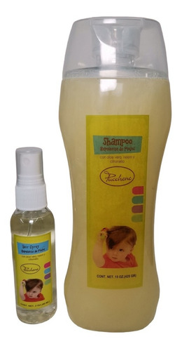 Kit De Shampoo Y Hair Spray Antipiojos Con Citronela Y Neem