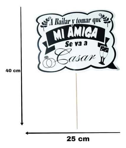 10 Letrero Selfie Carton Photo Boda Props Batucada Partynice