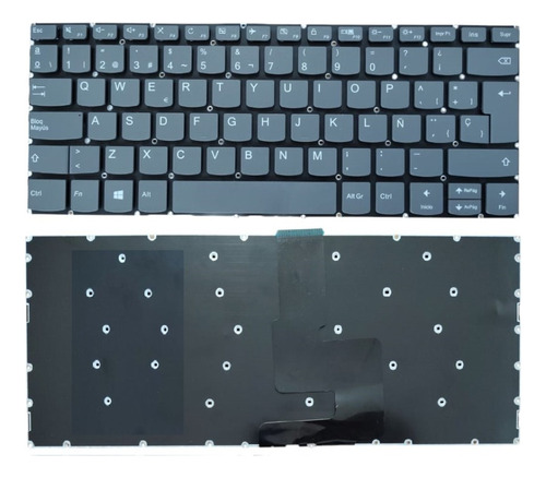 Teclado Para Lenovo 330-14isk 330-14ast 330-14ig Tecla Supr Gris Oscuro Español