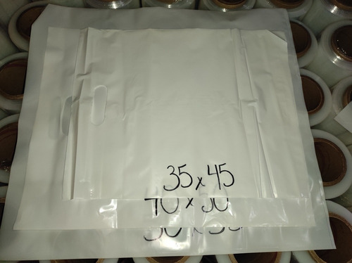 Imagen 6 de 6 de Bolsas Plásticas De Boutique. Blancas. Medidas. Calidad