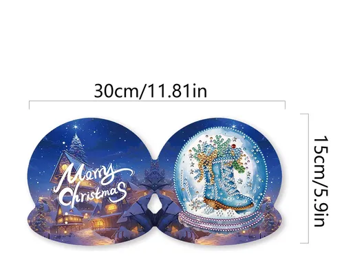 Tarjetas De Navidad Con Arte De Diamantes De Imitación 5d Ta