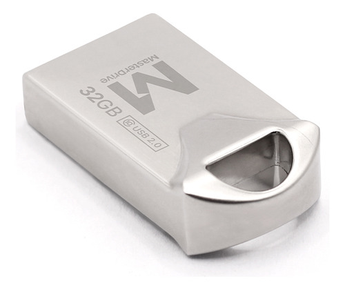 Pendrive 32gb Masterdrive Mini Usb 2.0 Premium class 10 Prateado Logo