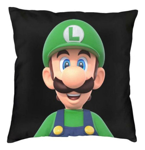 Cojín Almohada Decoración Hogar Nintendo Luigi Mario Bross 