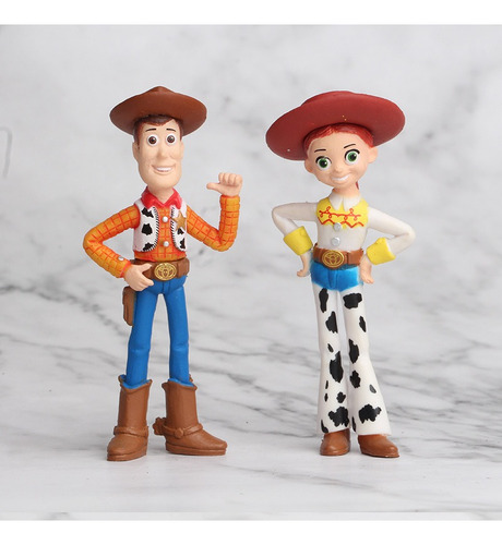 7pcs Toy Story 4 Woody Lightyear Forky Buzz Figura Modelo