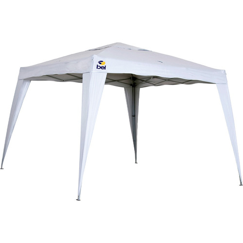 Tenda Gazebo 2,4x2,4m Sanfonada Branco Silver Coating Belfix