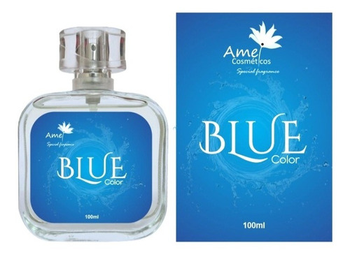 Perfume Masculino Blue Color Amei Cosméticos 100ml 