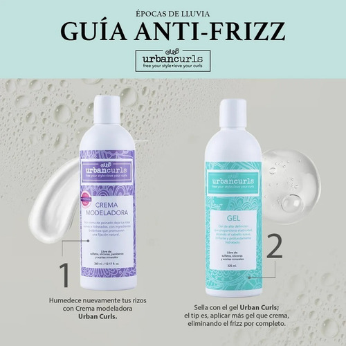Imagen 4 de 8 de Crema Modeladora Urban Curls Para Rizos 960 Ml