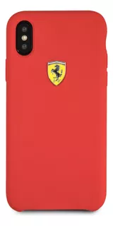 Funda Case Ferrari Silicon iPhone X Rojo Original