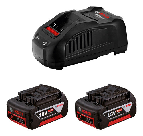Kit Inalámbrico Bosch Llave De Impacto Rotomartillo 4.0 Ah
