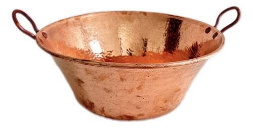 Cazo 100% Cobre Artesanal Carnitas 8 Litros (33x20x14cm)