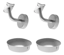 Comprar Kit Soportes\u002Ftapas Para Barandal Pasamanos 2 PLG Acero Inox