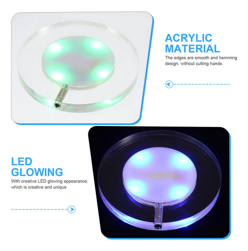 Posavasos De Escritorio Recargable, Brillante, Creative Led