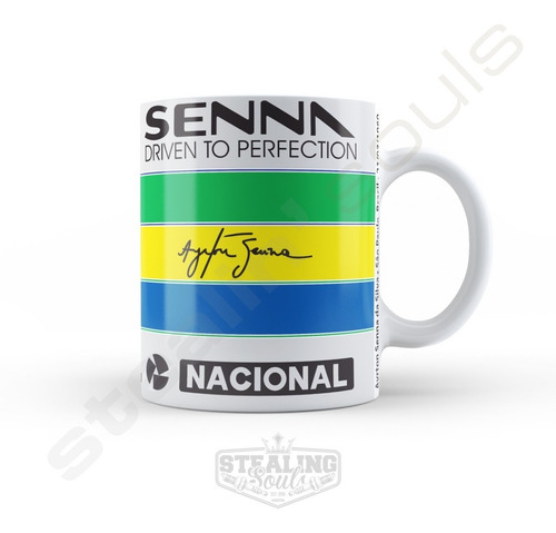 Taza De Porcelana Fierrera - Ayrton Senna #07 | Formula 1
