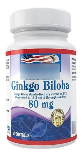 Gingko Biloba 80 Mg 60 Softgel - Unidad a $665