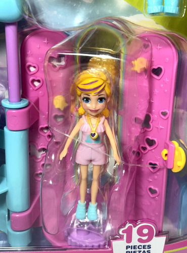 Playset Conjunto Boutique Loja De Moda Do Unicórnio - Acompanha Boneca Menina Loira Polly Pocket E Negra Shani Com Acessórios Roupa Roupinha Que Mudam De Cor Com Água - Mattel Brinquedos