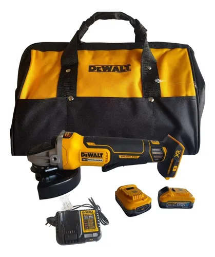 Amoladora Angular Dewalt Dcg413h2-ar +2 Bat+cargador Dcb1104