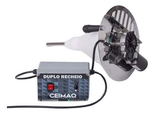 Máquina De Salgados Pop Inox + Masseira 5kg + Duplo Recheio 220v