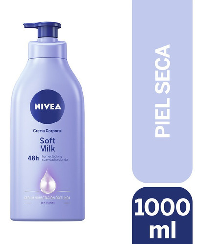 Crema Corporal Nivea Soft Milk Piel Seca 1000ml