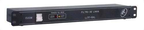 Filtro De Linha Ll Audio 8 Tomadas Ll9t6kl Led