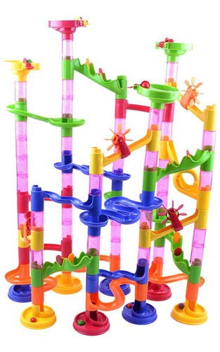 Marble Run 75 Tubos Y Pista 30 Canicas Ball Creative