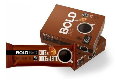 Bold Bar Barra 20g Proteína 12 Und Café E Doce De Leite Sabor Café Com Doce De Leite