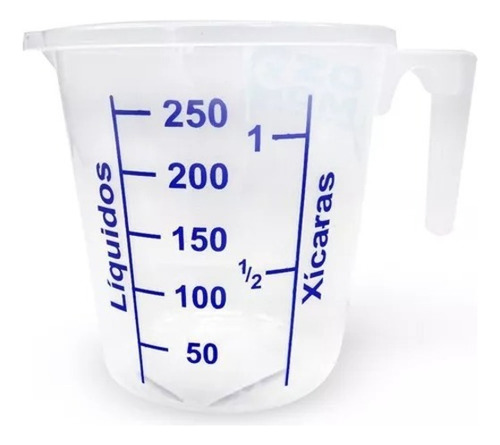 Copo Jarra De Medida 250ml Plástico - Ercaplast