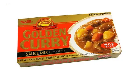 comprar Curry Japones Naranja S & B Golden Curry Mild Sauce Mix 220g