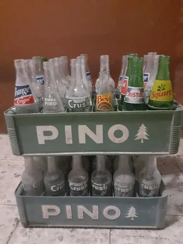comprar Antiguas Cajas De Refresco Pino Años 60s Y 70s 