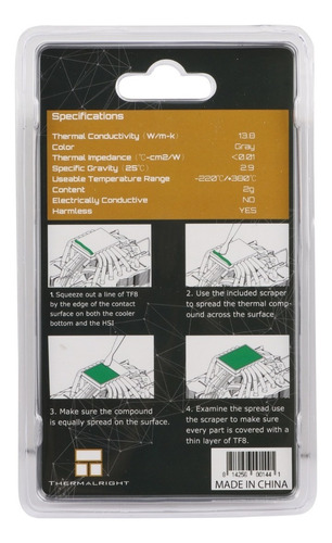 Pasta Térmica Thermalright Tf8 - 2g