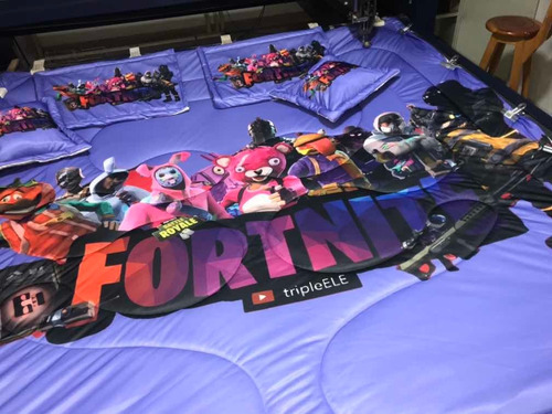 Cubrelecho Edredon Fortnite Doble
