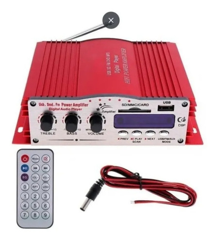 Mini Amplificador Sonivox Stereo Potencia de salida RMS 20 W