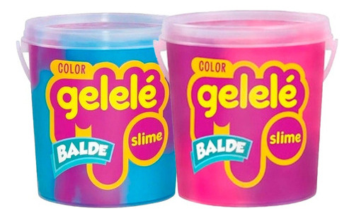 Kit 2 Balde Slime Color Gelelé 457g